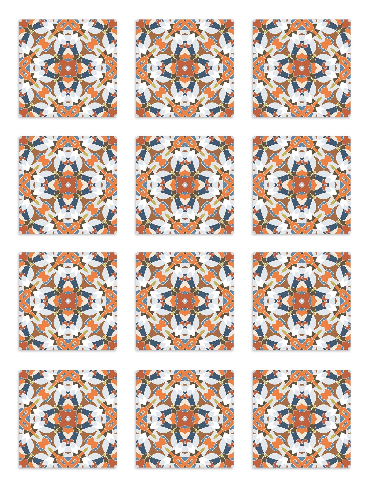 Azulejo Adhesivo Baldosa Modelo Oriental Original Home & Living 