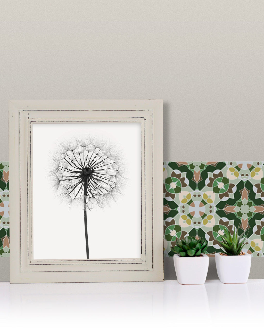 Azulejo Adhesivo Baldosín Estilo Oriental Verde Home & Living 