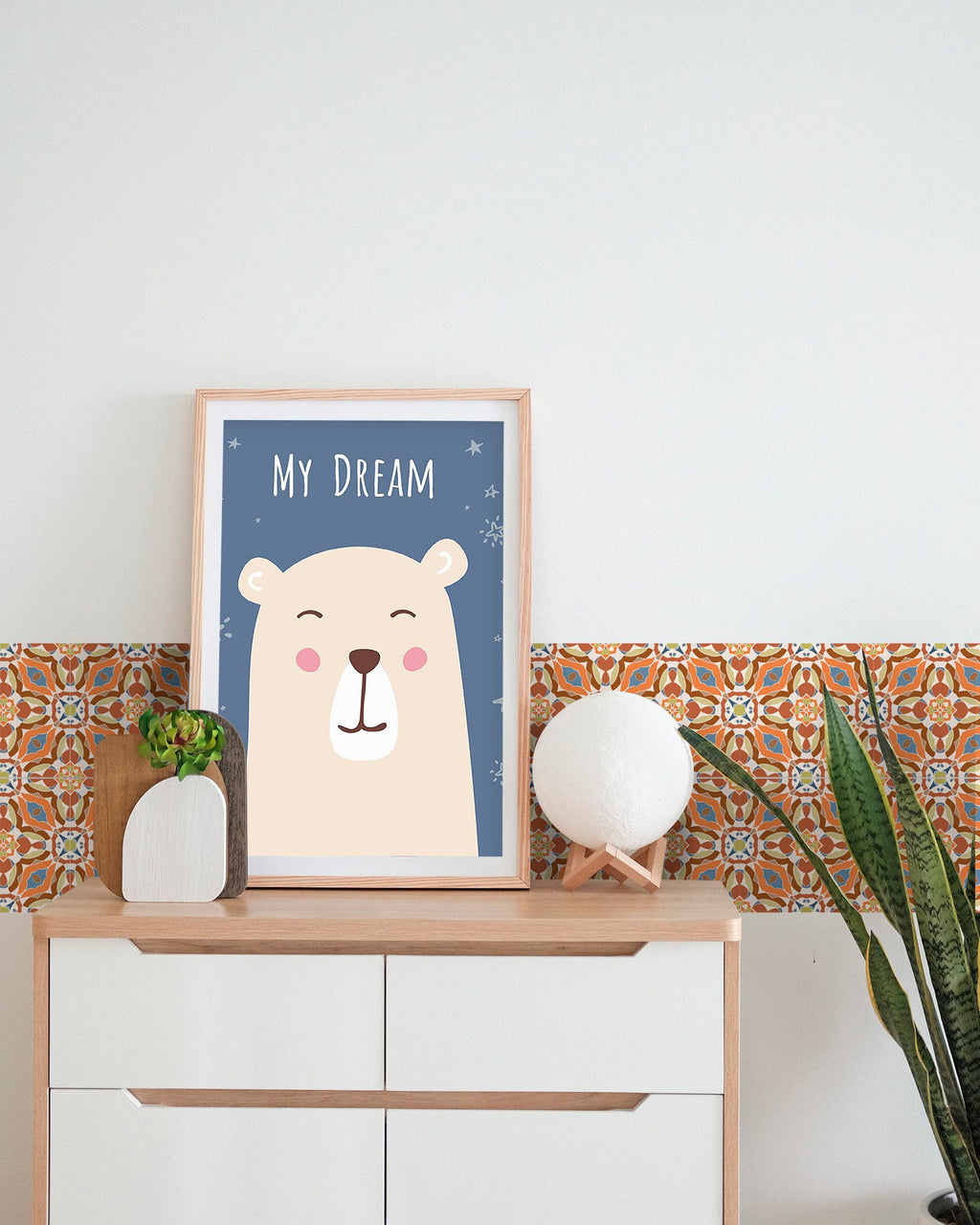 Azulejo Adhesivo Baldosín Oriental Caleidoscopio Original Home & Living 