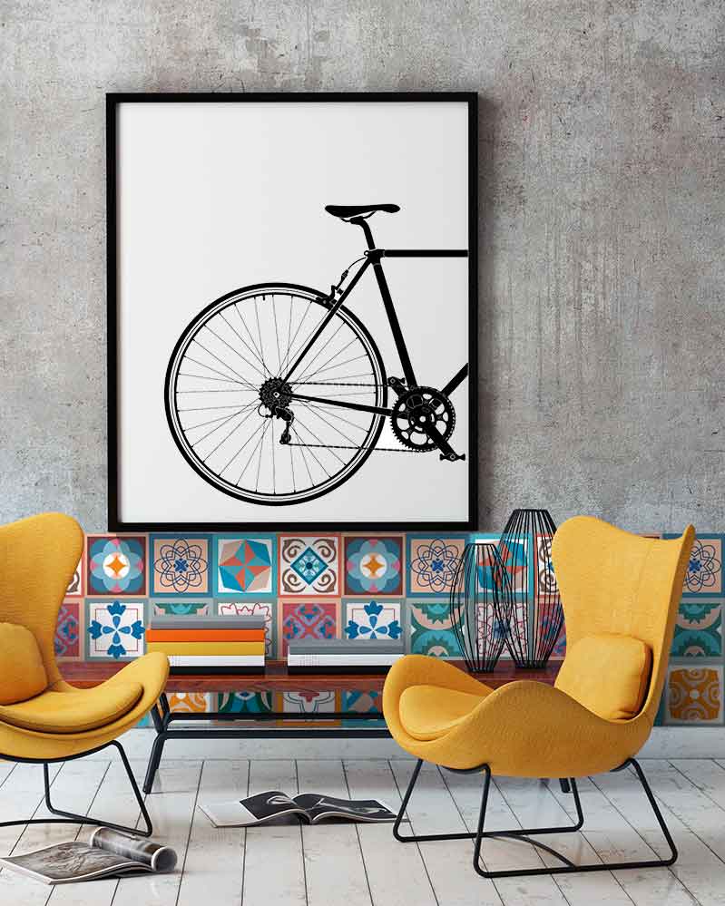 Azulejo Adhesivo Diseño Hidráulico Multicolor Home & Living 