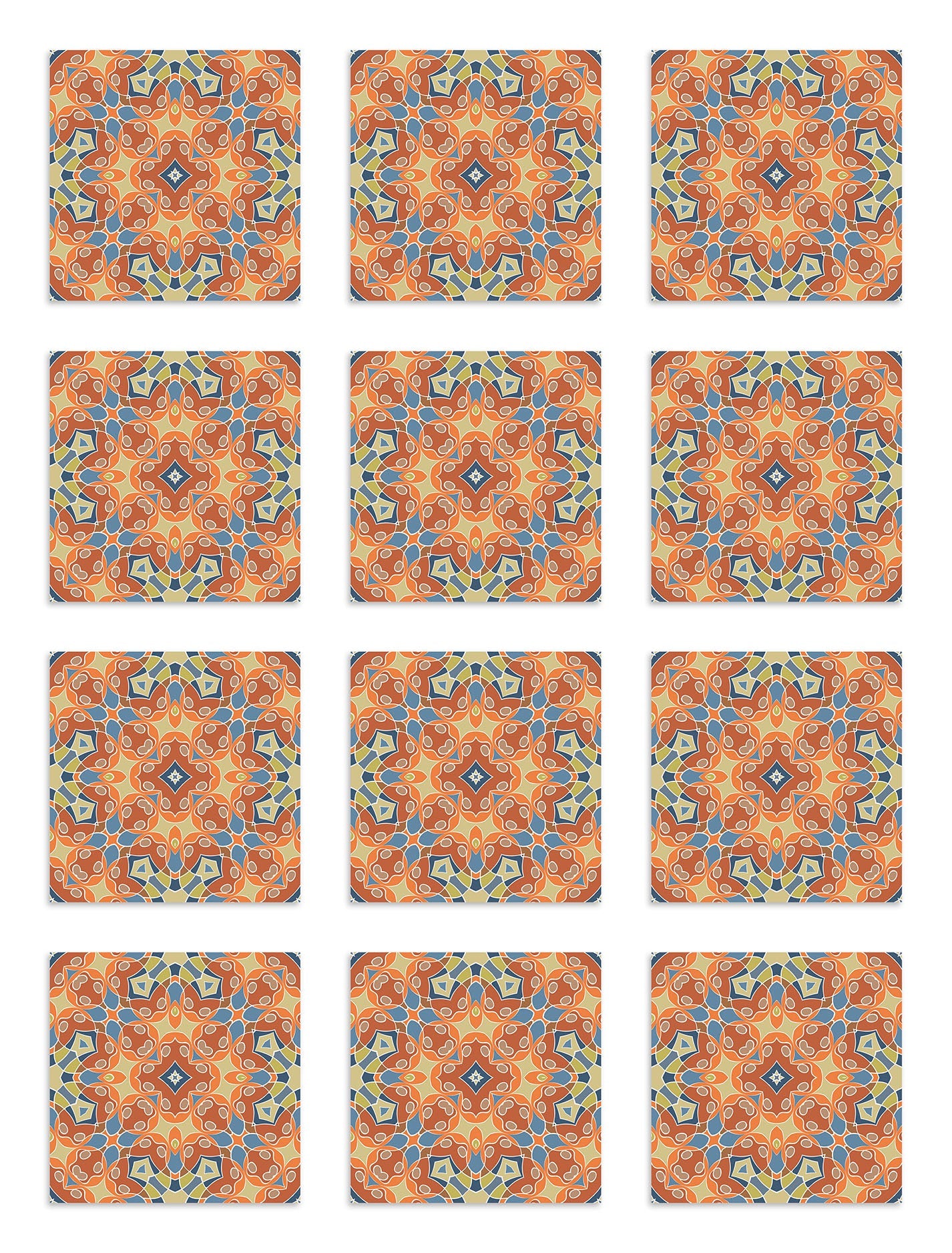 Azulejo Adhesivo Hidráulica Tipo Oriental Original Home & Living 