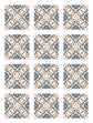 Azulejo Adhesivo Hidráulico Oriental Mosaico Azul Home & Living 
