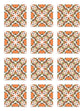 Azulejo Adhesivo Hidráulico Oriental Mosaico Naranja Home & Living 