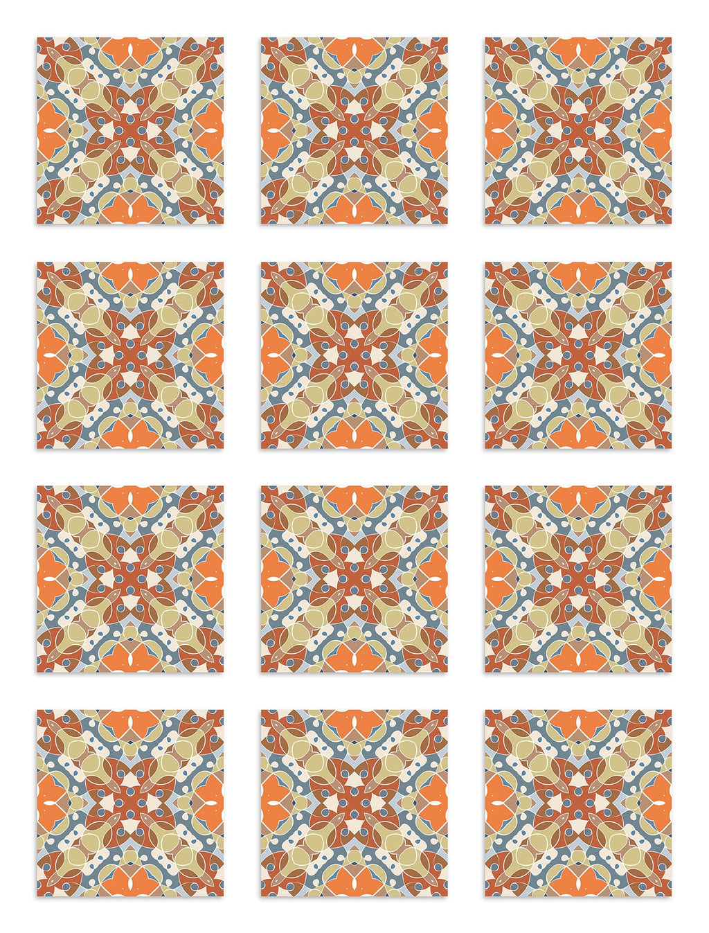 Azulejo Adhesivo Hidráulico Oriental Mosaico Original Home & Living 