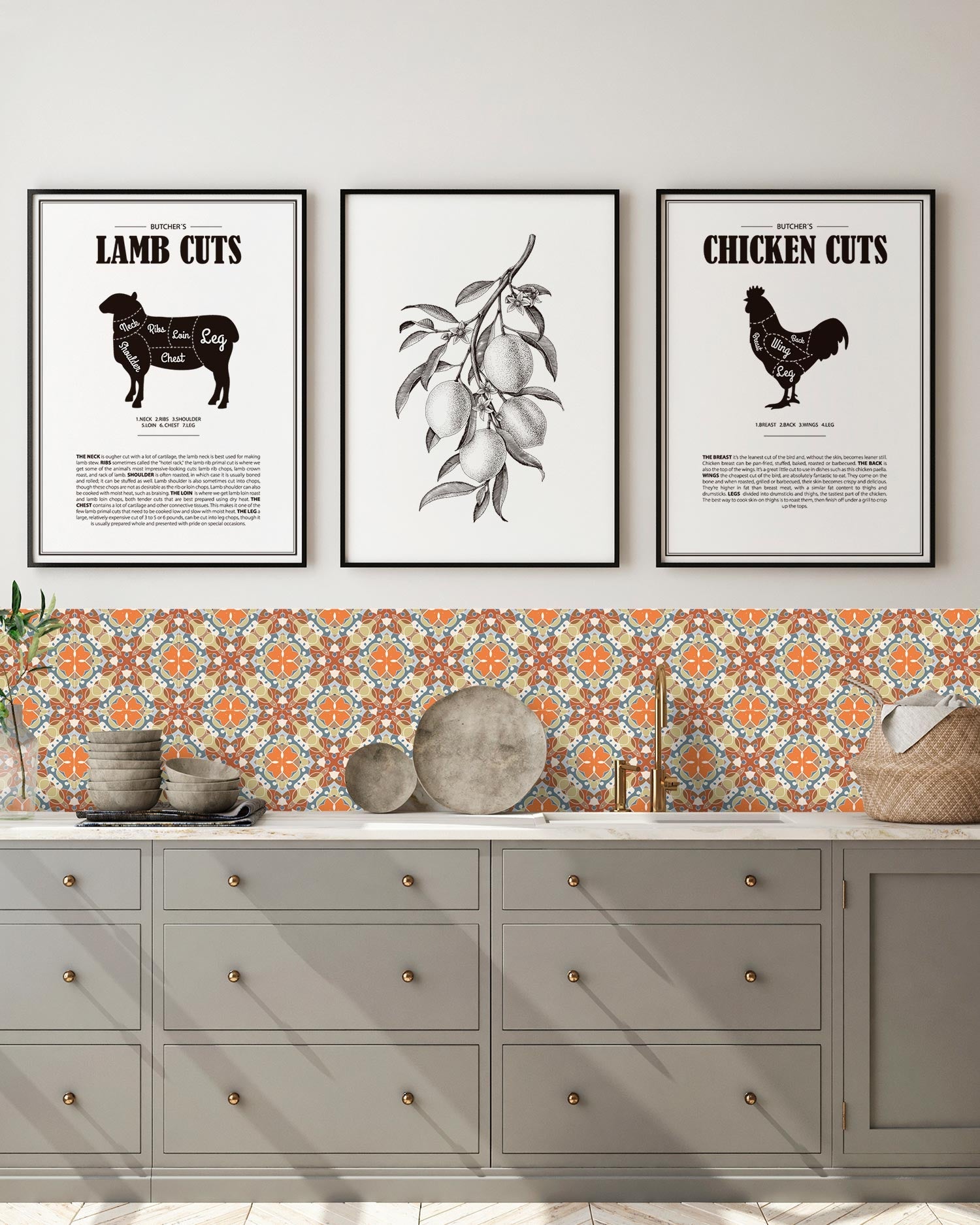 Azulejo Adhesivo Hidráulico Oriental Mosaico Original Home & Living 