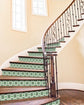 Azulejo Adhesivo Hidráulico Oriental Mosaico Verde Home & Living 