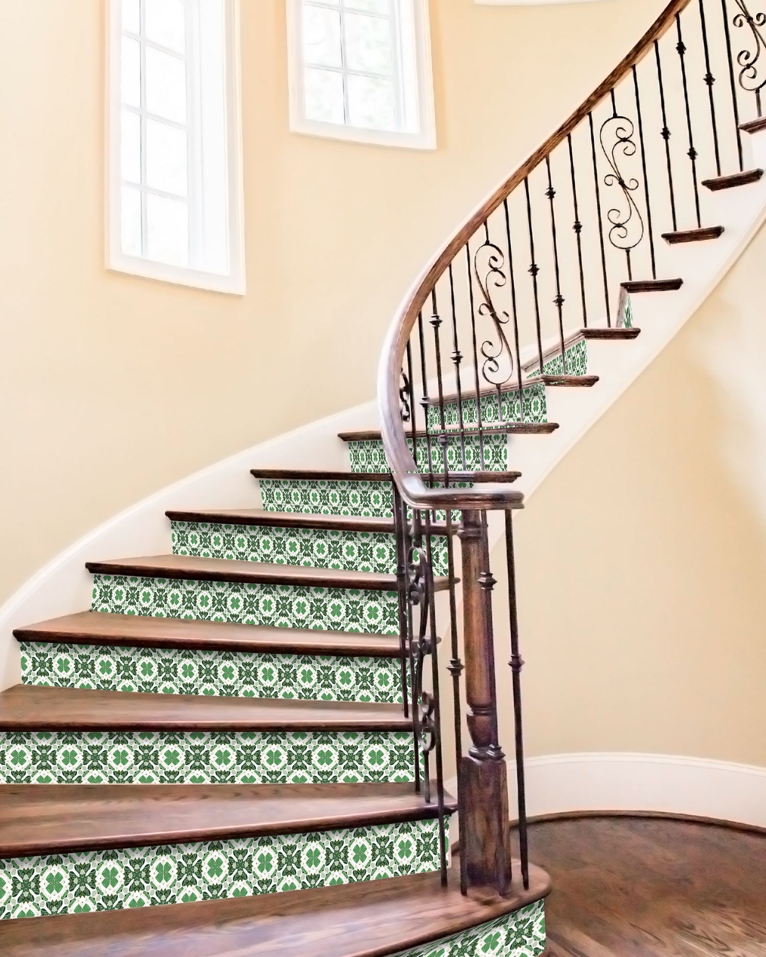 Azulejo Adhesivo Hidráulico Oriental Mosaico Verde Home & Living 