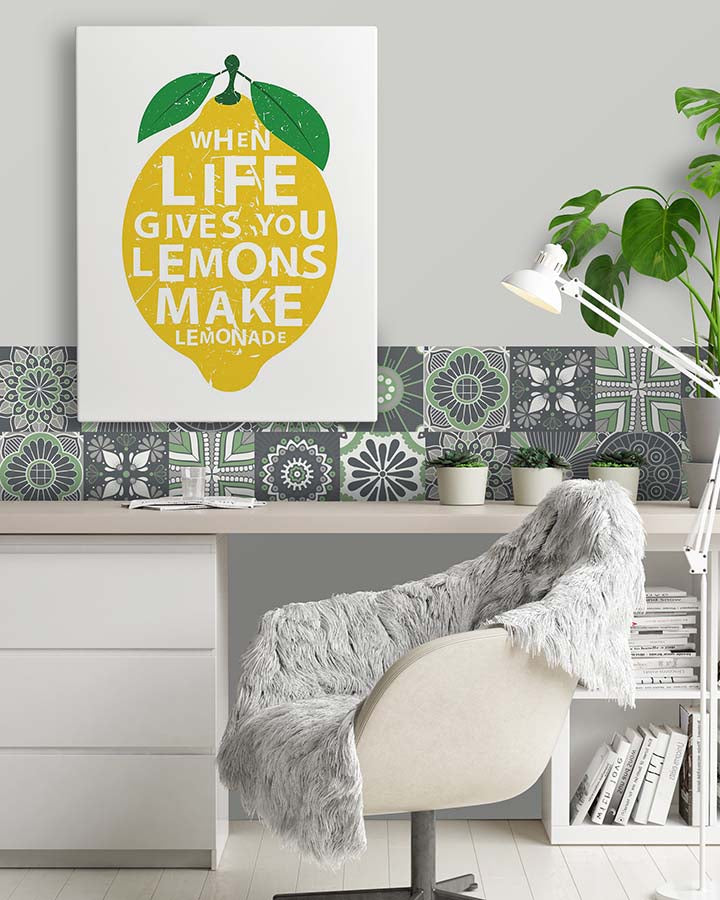 Azulejo Adhesivo Hidráulico Verde Home & Living 