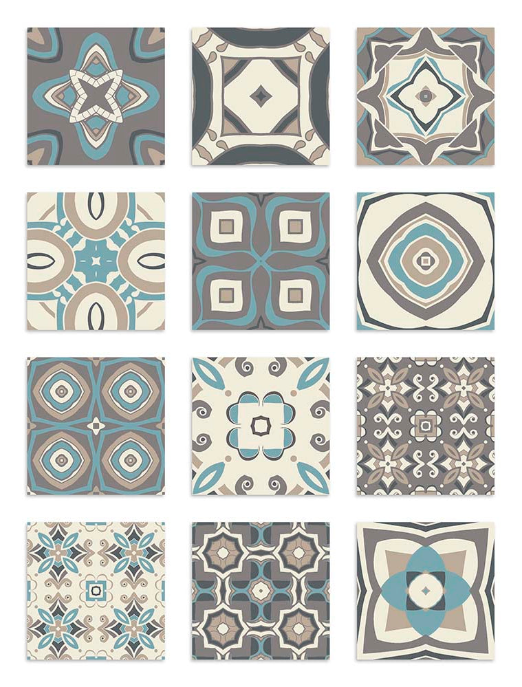 Azulejo Adhesivo Modelo Hidráulico Azul Home & Living 