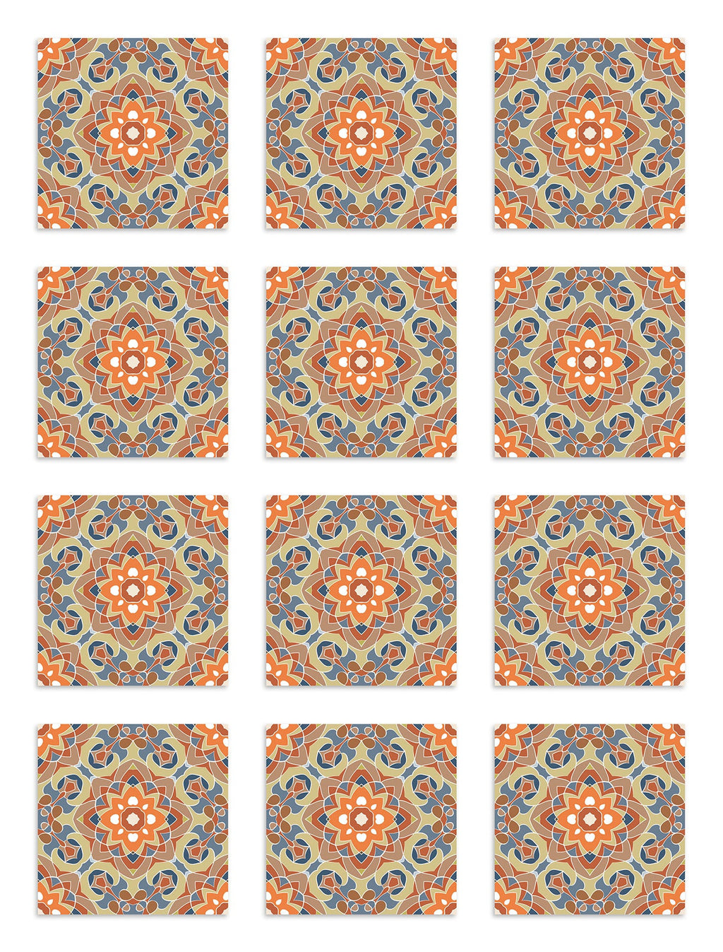 Azulejo Adhesivo Oriental Floreada Original Home & Living 