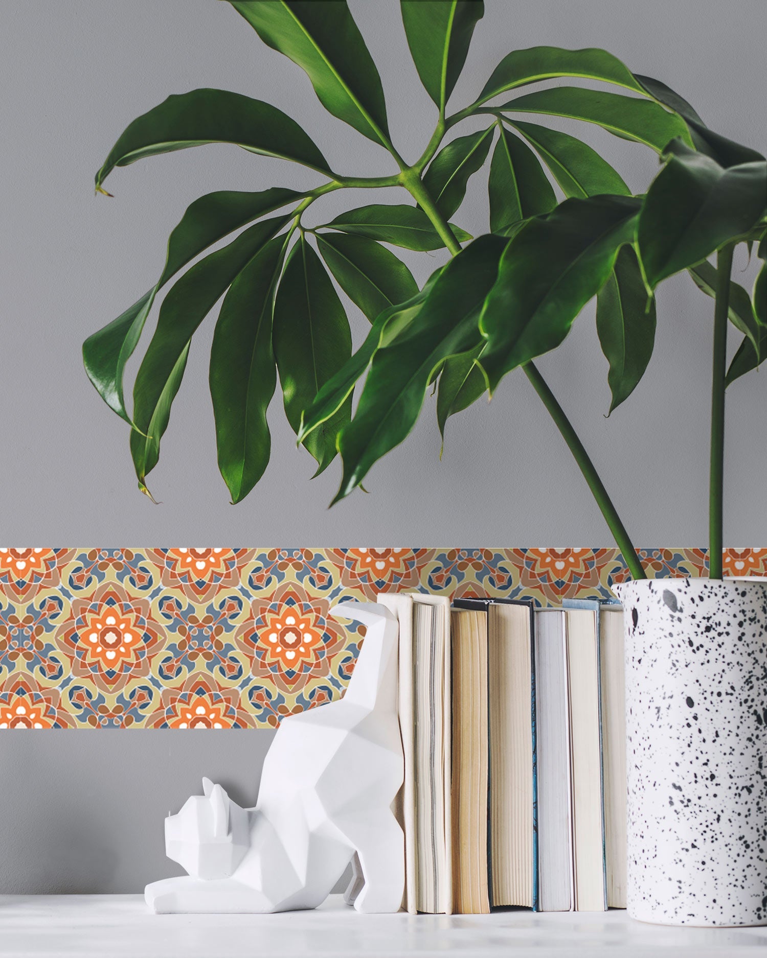 Azulejo Adhesivo Oriental Floreada Original Home & Living 