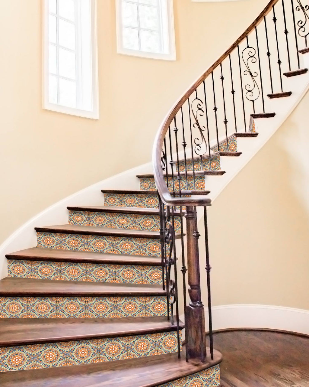 Azulejo Adhesivo Oriental Floreada Original Home & Living 