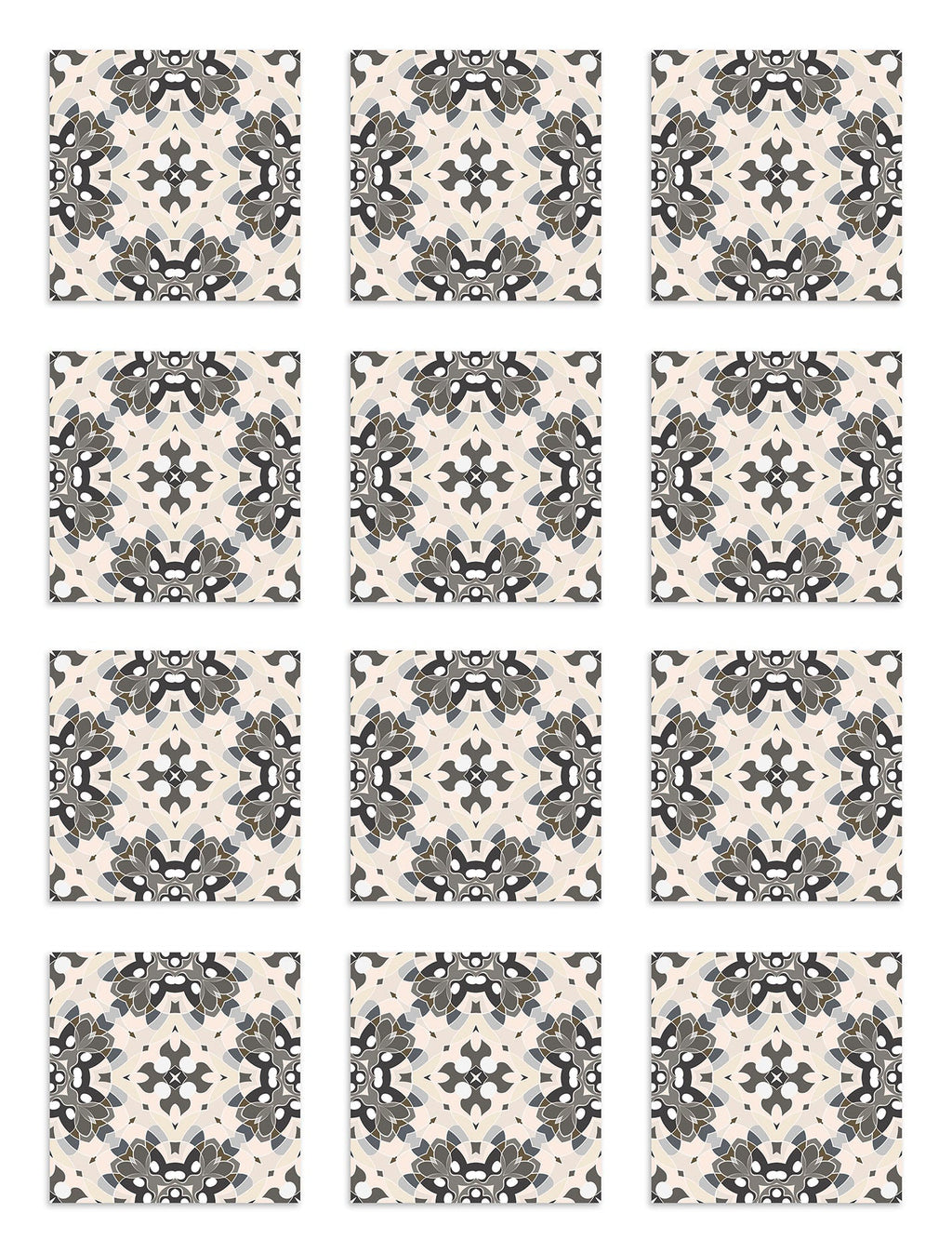 Azulejo Adhesivo Oriental Gris Home & Living 