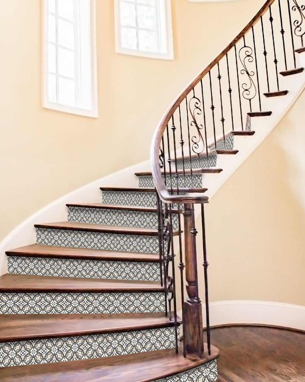 Azulejo Adhesivo Oriental Hidráulico Gris Home & Living 