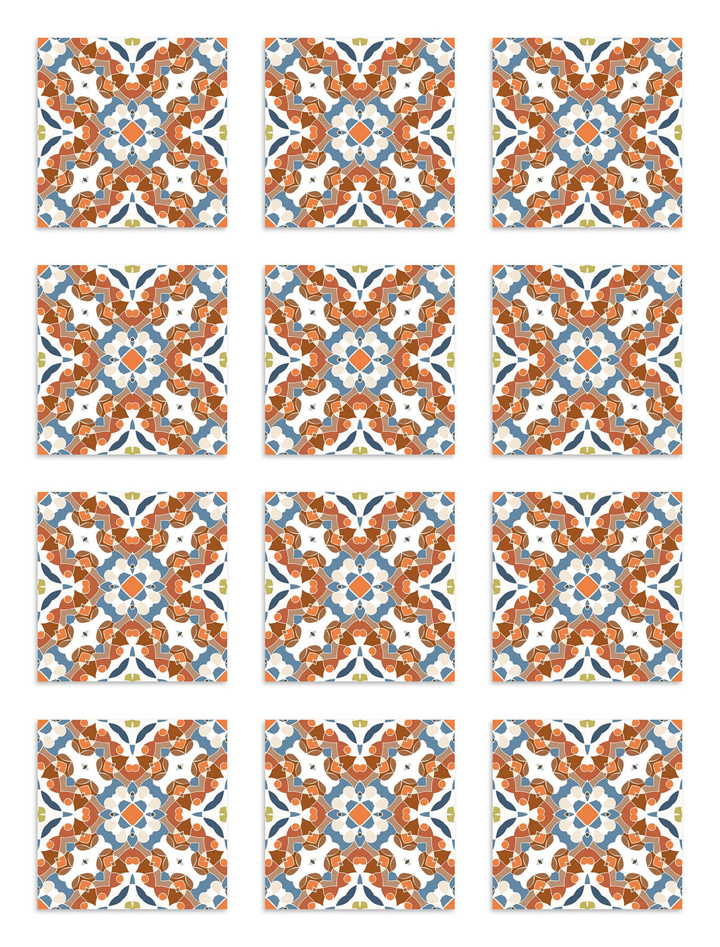 Azulejo Adhesivo Oriental Hidráulico Original Home & Living 