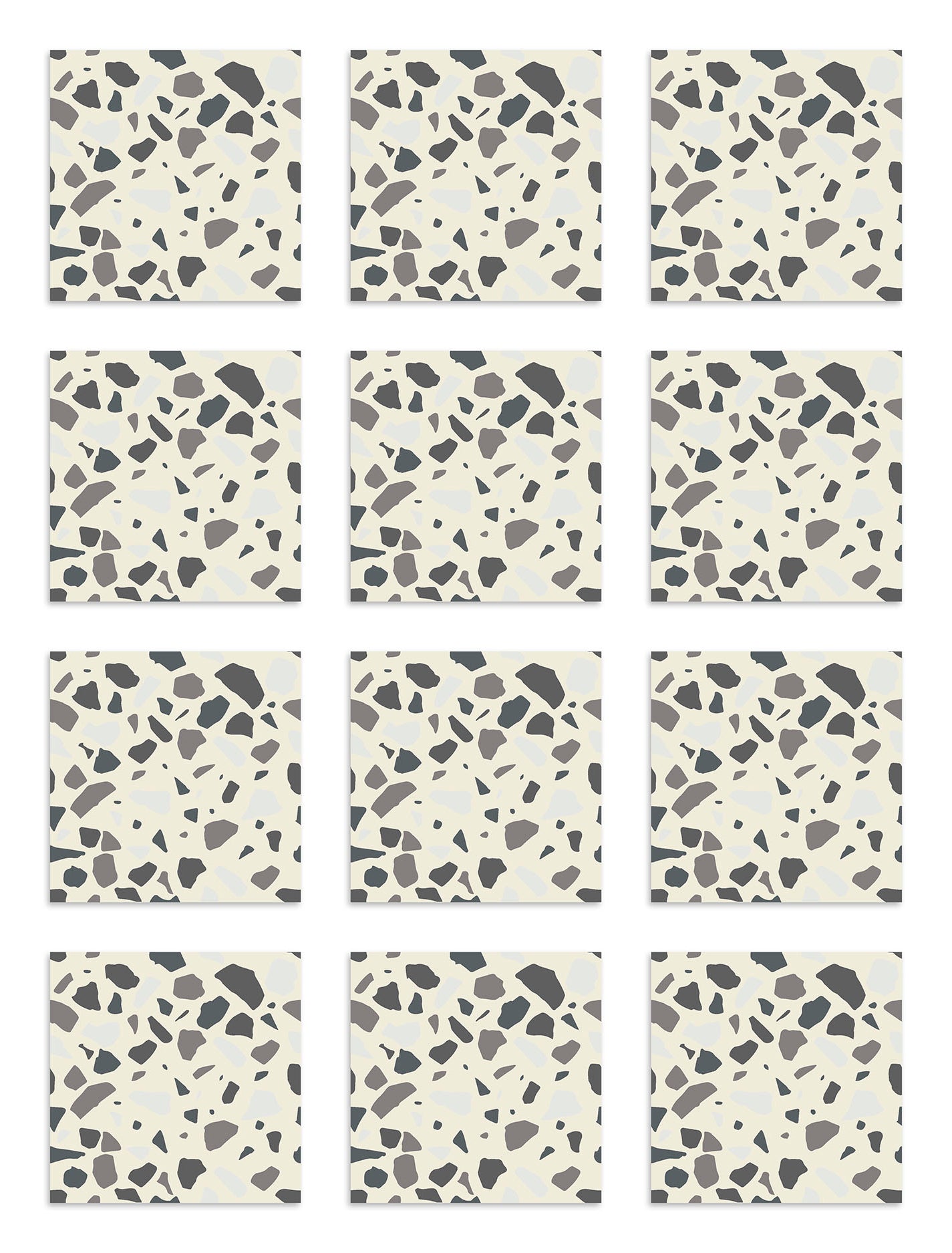 Azulejo Adhesivo Piedras Colores Gris Home & Living 