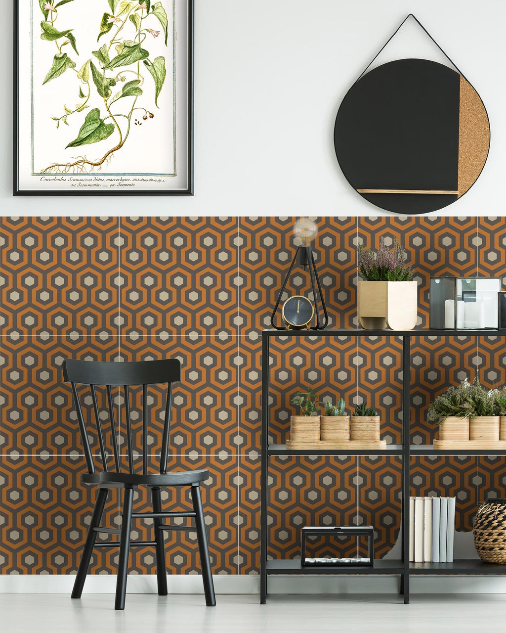 Azulejo Adhesivo Resplandor Naranja Home & Living 