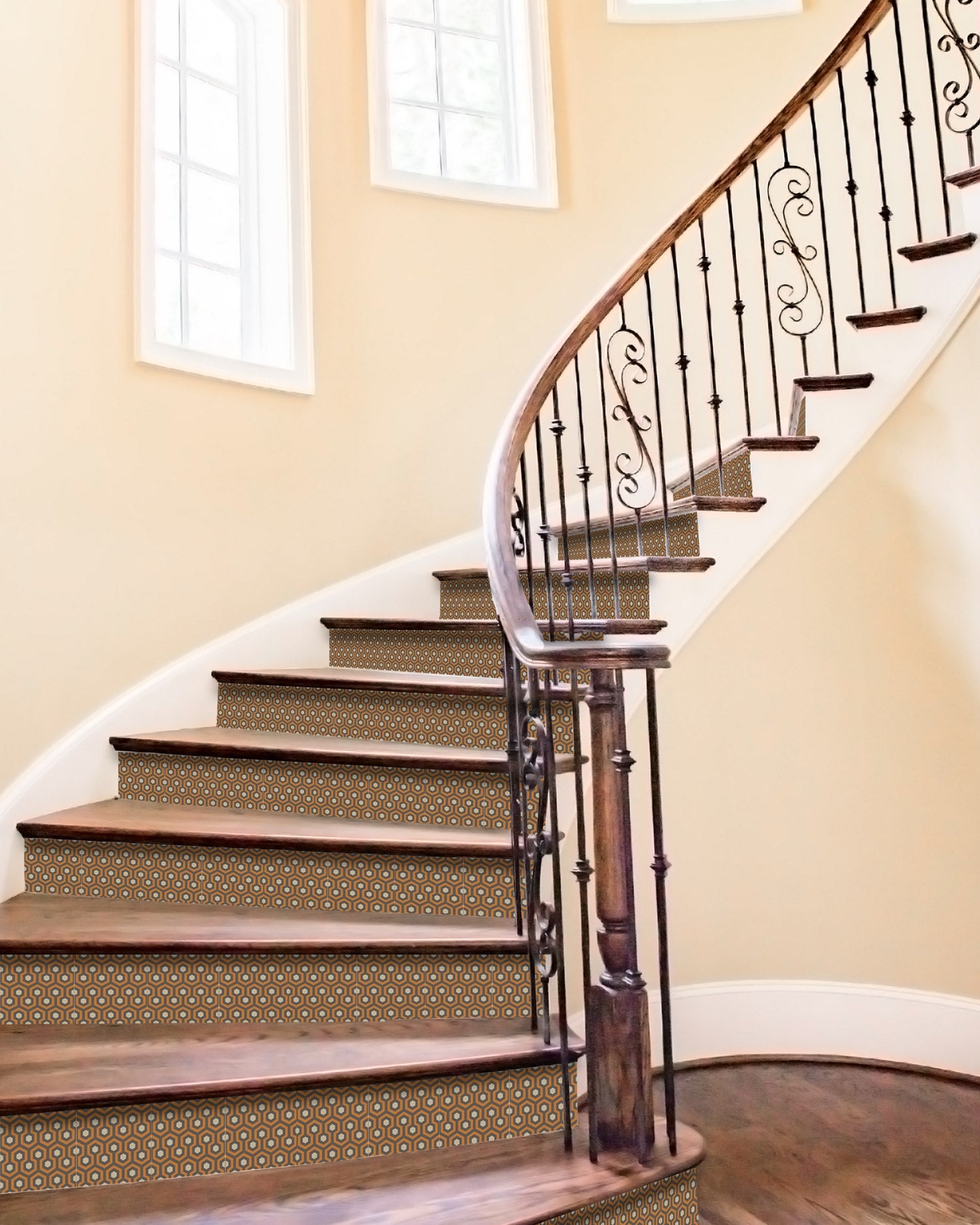 Azulejo Adhesivo Resplandor Naranja Home & Living 