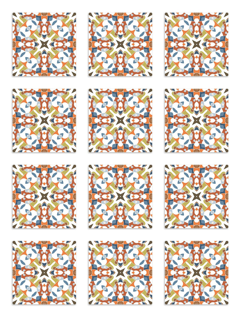 Azulejo Adhesivo Tipo Hidráulico Oriental Original Home & Living 