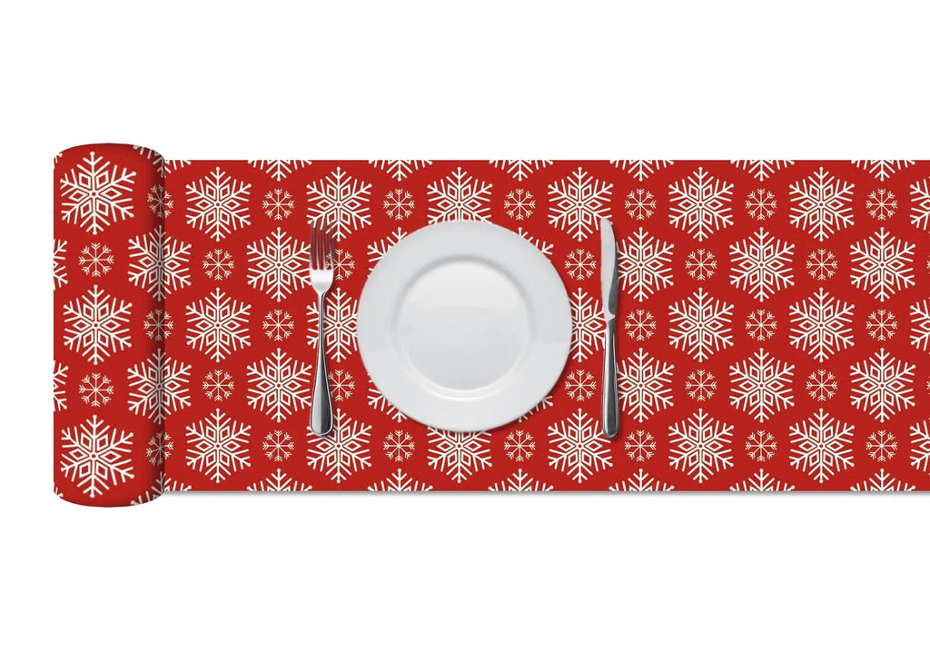 Camino de Mesa Vinílico Copos Navidad Rojos freeshipping - Home and Living