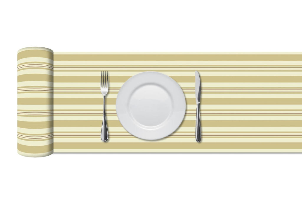 Camino de Mesa Vinílico Líneas Naranjas Home & Living 