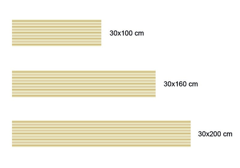 Camino de Mesa Vinílico Líneas Naranjas Home & Living 