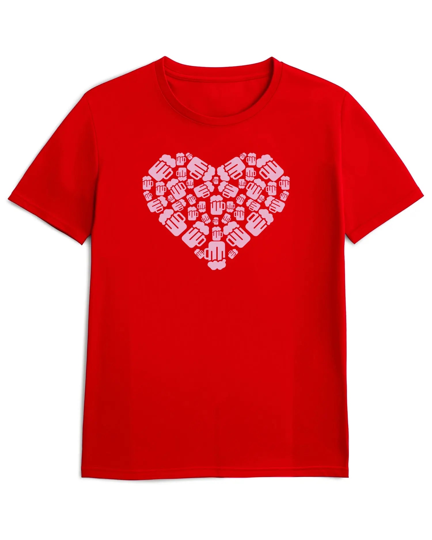 Camiseta de Manga Corta -  Beer Heart  - 100% Algodón Home & Living