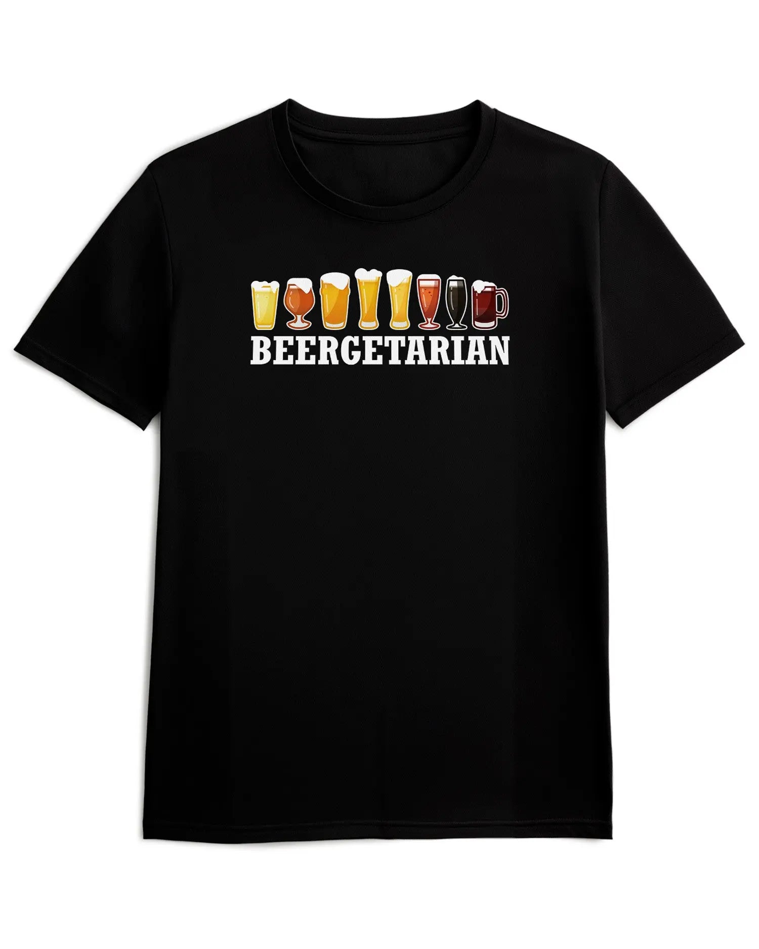 Camiseta de Manga Corta -  Beergetarian  - 100% Algodón Home & Living