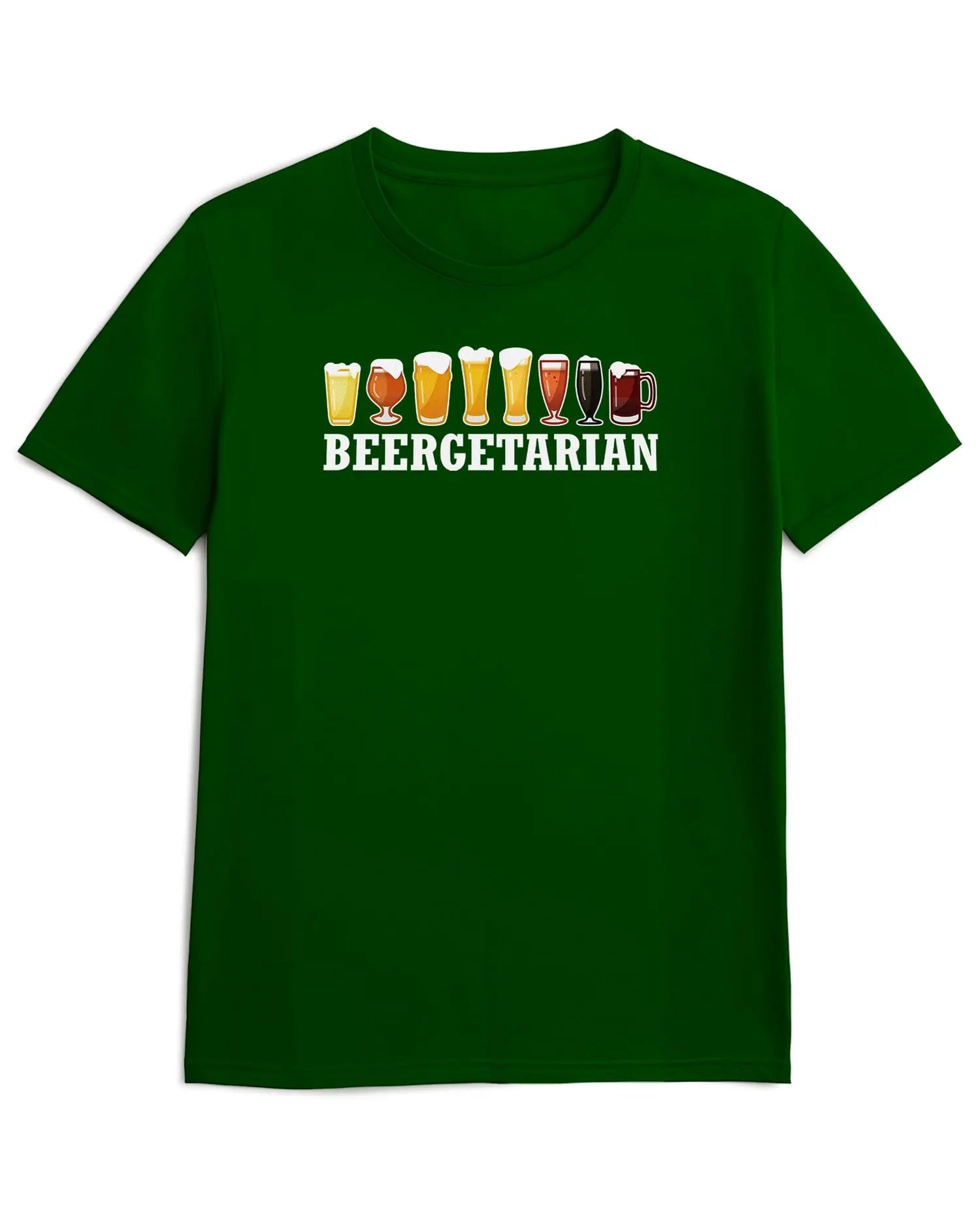 Camiseta de Manga Corta -  Beergetarian  - 100% Algodón Home & Living