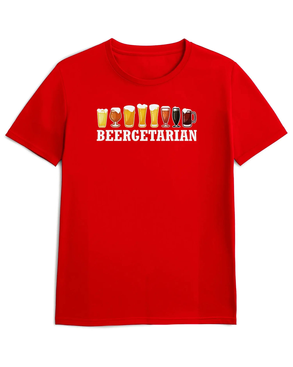 Camiseta de Manga Corta -  Beergetarian  - 100% Algodón Home & Living