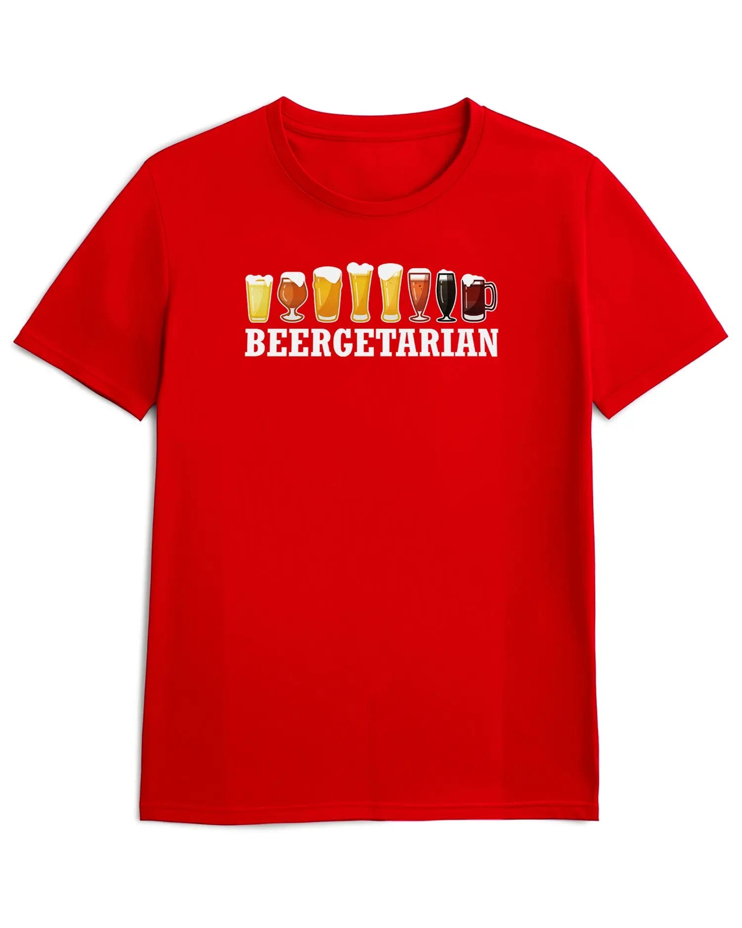 Camiseta de Manga Corta -  Beergetarian  - 100% Algodón Home & Living