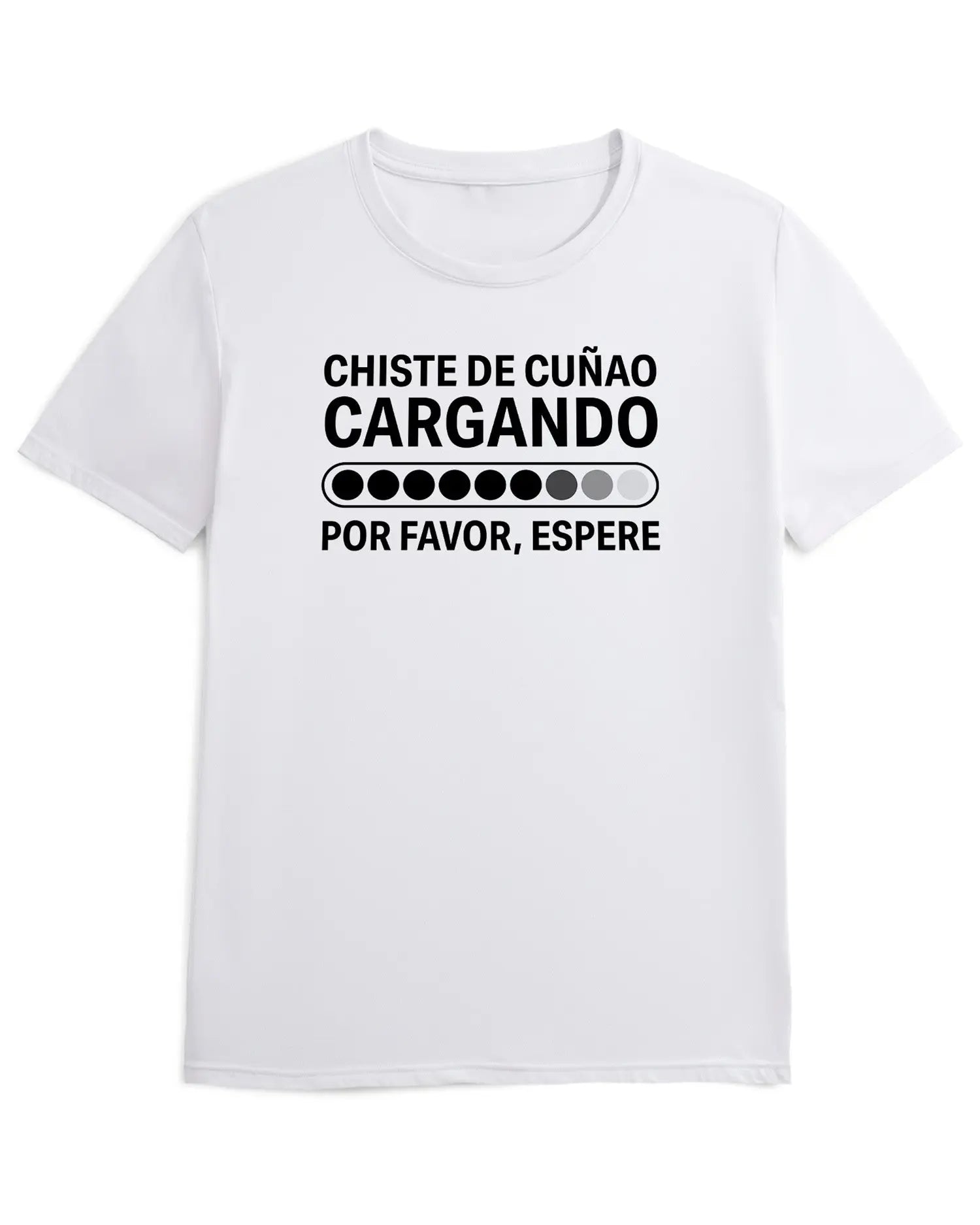 Camiseta de Manga Corta -  Chiste de Cuñado Cargando  - 100% Algodón Home & Living