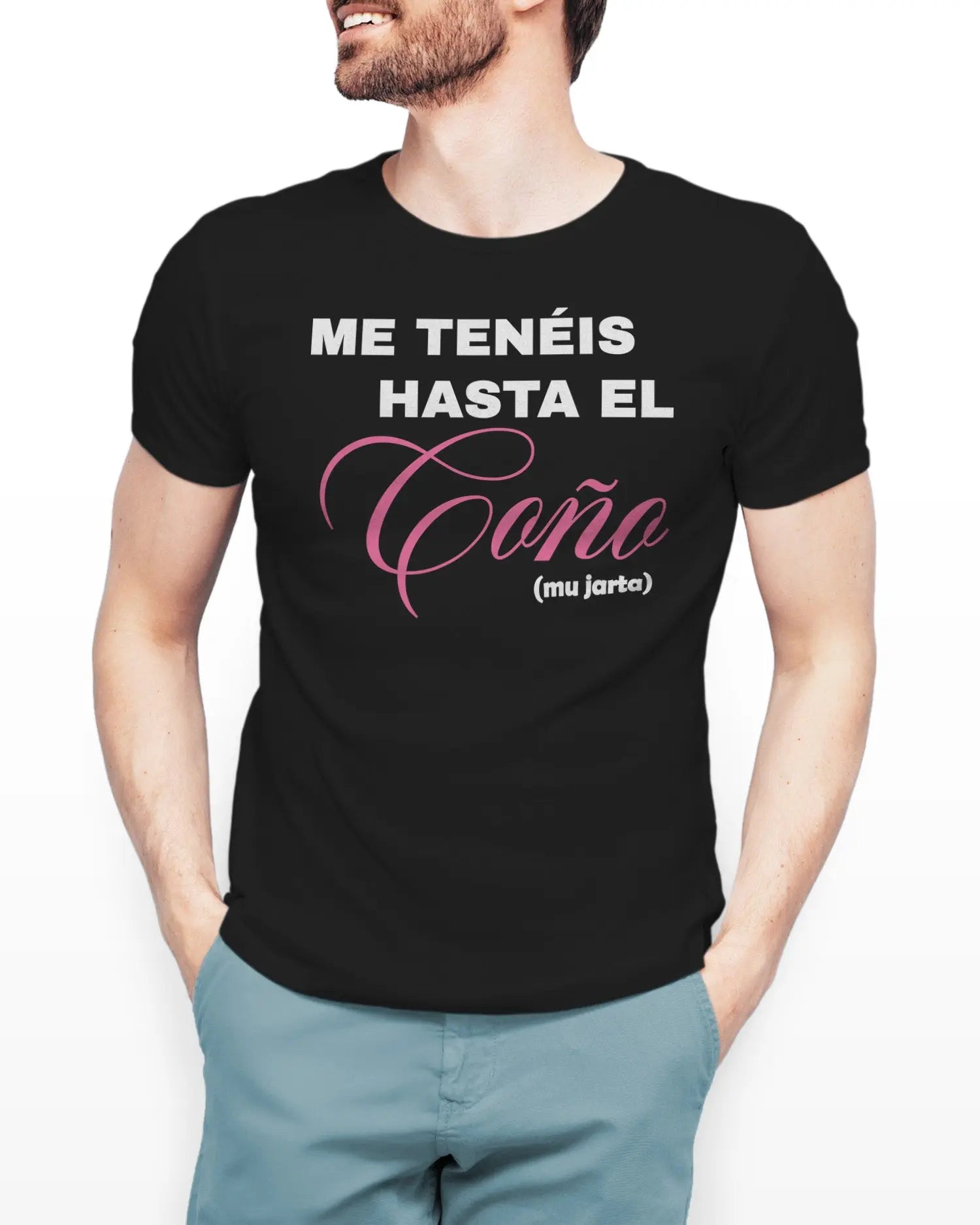 Camiseta de Manga Corta -  Estoy hasta el ***  - 100% Algodón Home & Living
