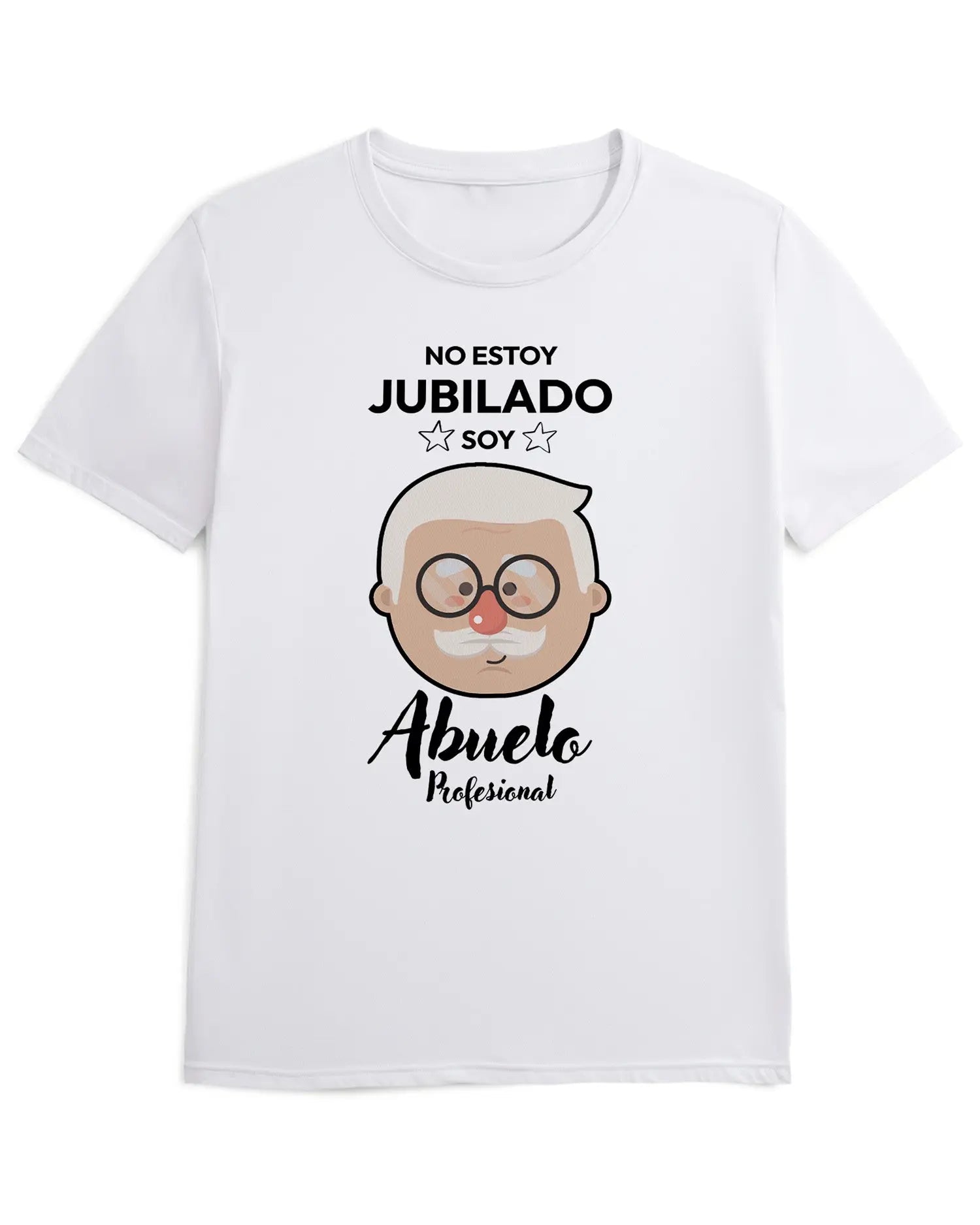 Camiseta de Manga Corta -  No Estoy Jubilado Soy Abuelo Profesional  - 100% Algodón Home & Living