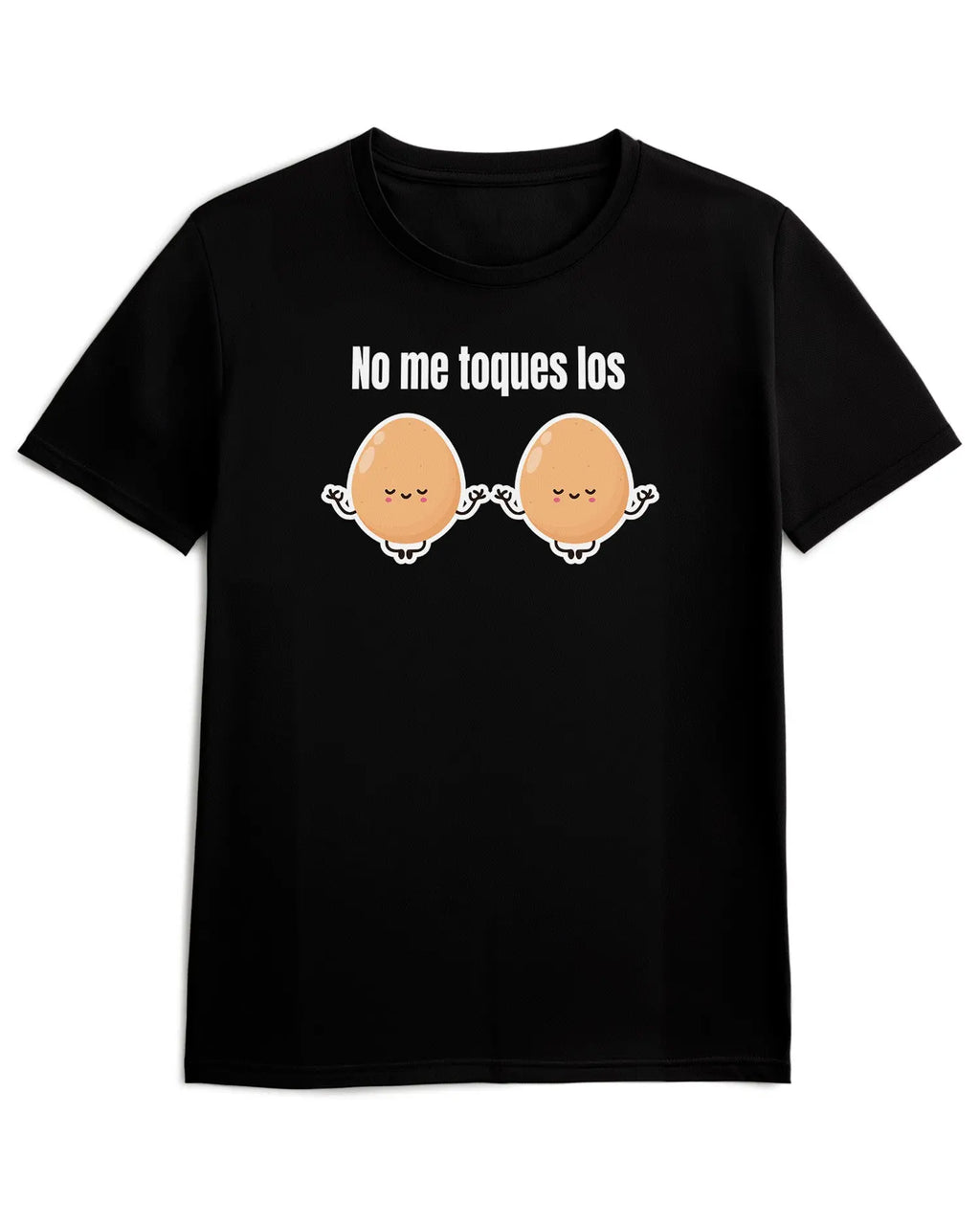 Camiseta de Manga Corta -  No me toques los Huevos  - 100% Algodón Home & Living