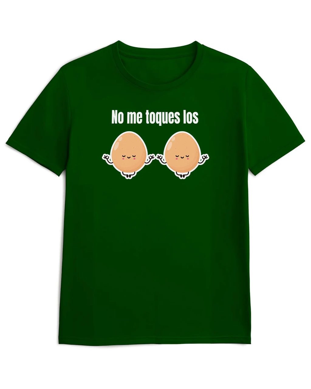 Camiseta de Manga Corta -  No me toques los Huevos  - 100% Algodón Home & Living