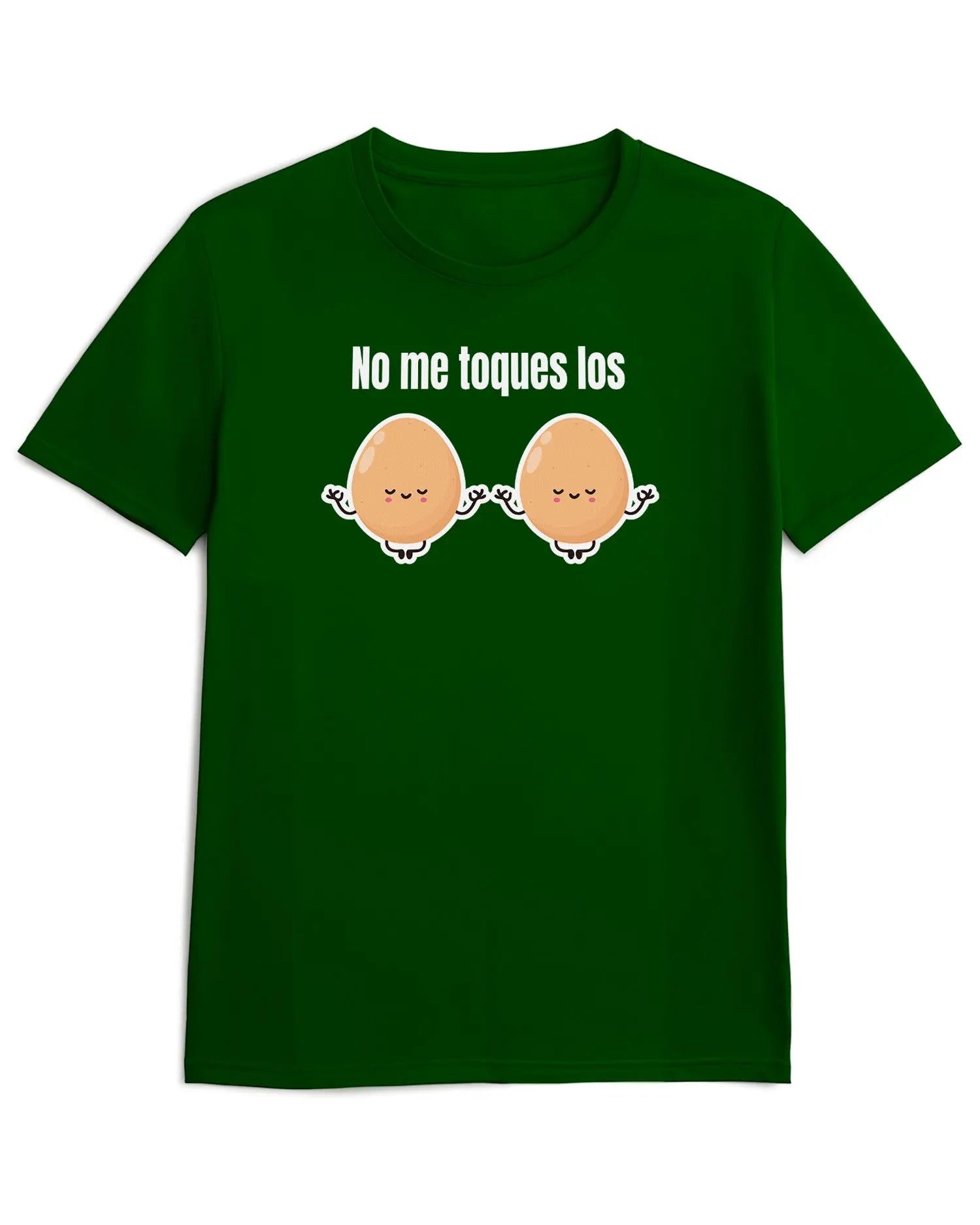 Camiseta de Manga Corta -  No me toques los Huevos  - 100% Algodón Home & Living