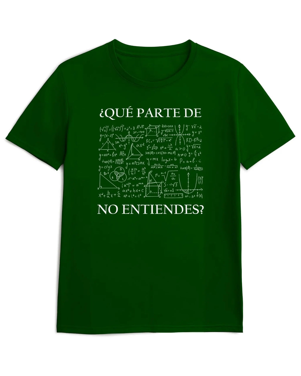 Camiseta de Manga Corta -  Que Partes de no Entiendes  - 100% Algodón Home & Living