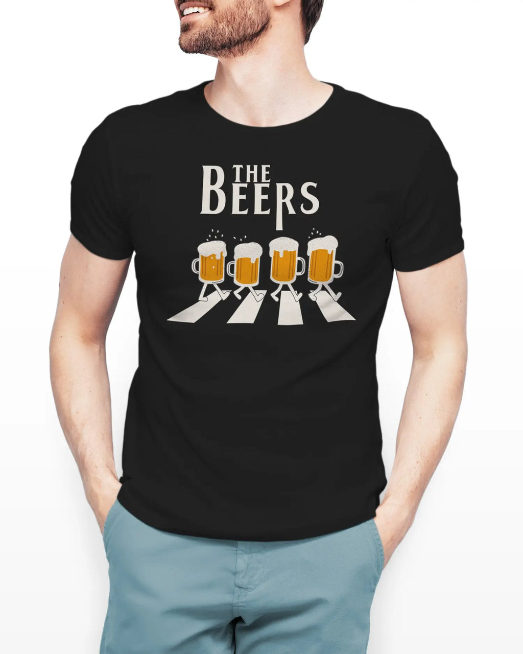 Camiseta de Manga Corta -  The Beers  - 100% Algodón Home & Living