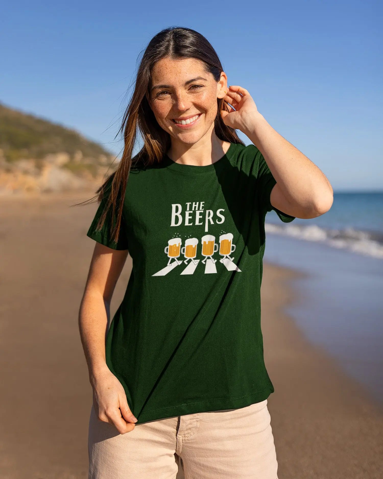 Camiseta de Manga Corta -  The Beers  - 100% Algodón Home & Living
