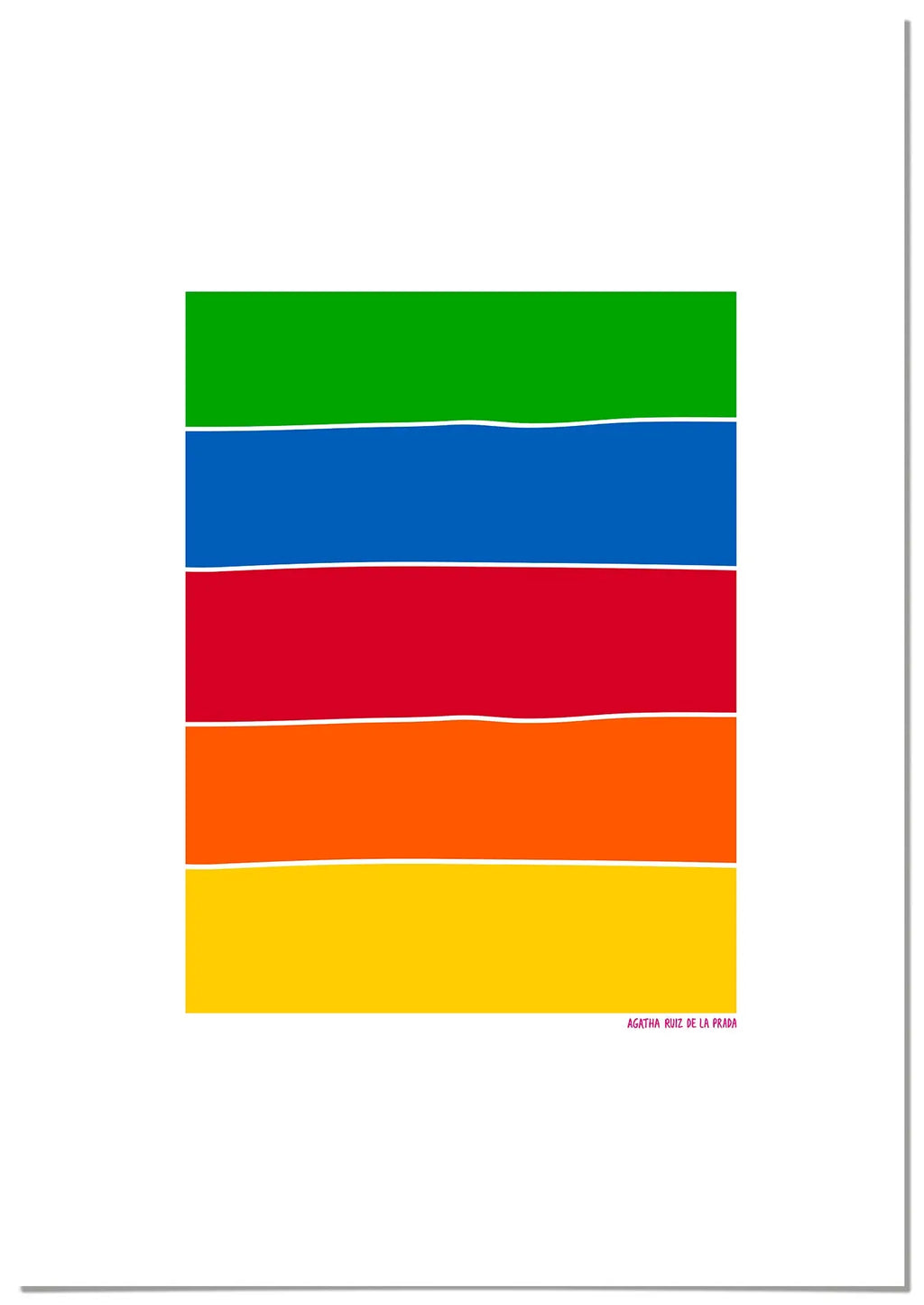 Cuadro Agatha Ruiz de la Prada Arcoíris Bandera freeshipping - Home and Living