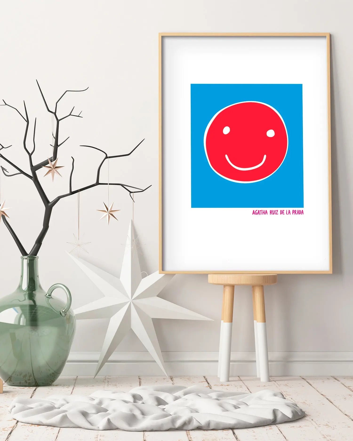 Cuadro Agatha Ruiz de la Prada Carita Feliz freeshipping - Home and Living