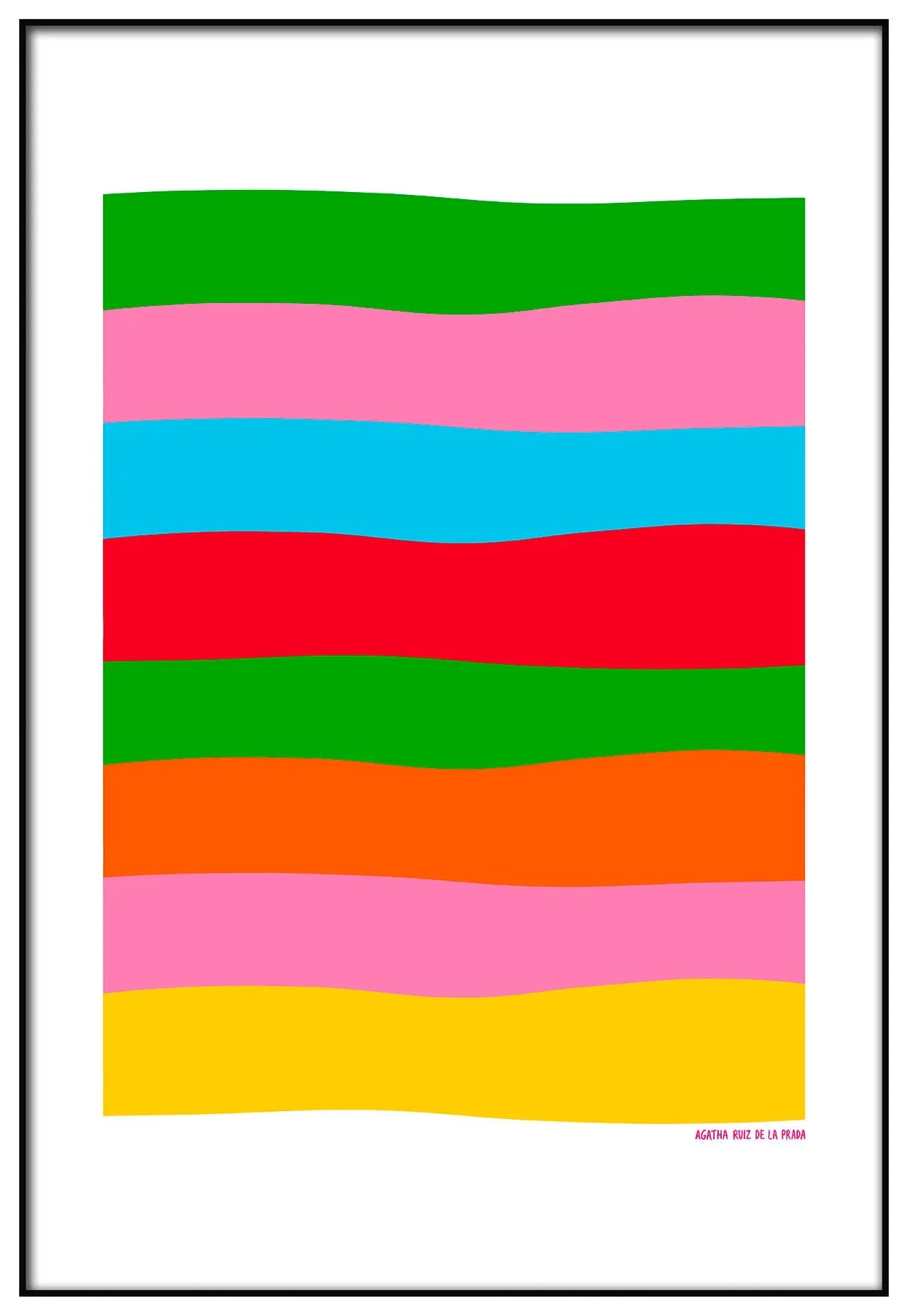 Cuadro Agatha Ruiz de la Prada Colores Líneas freeshipping - Home and Living