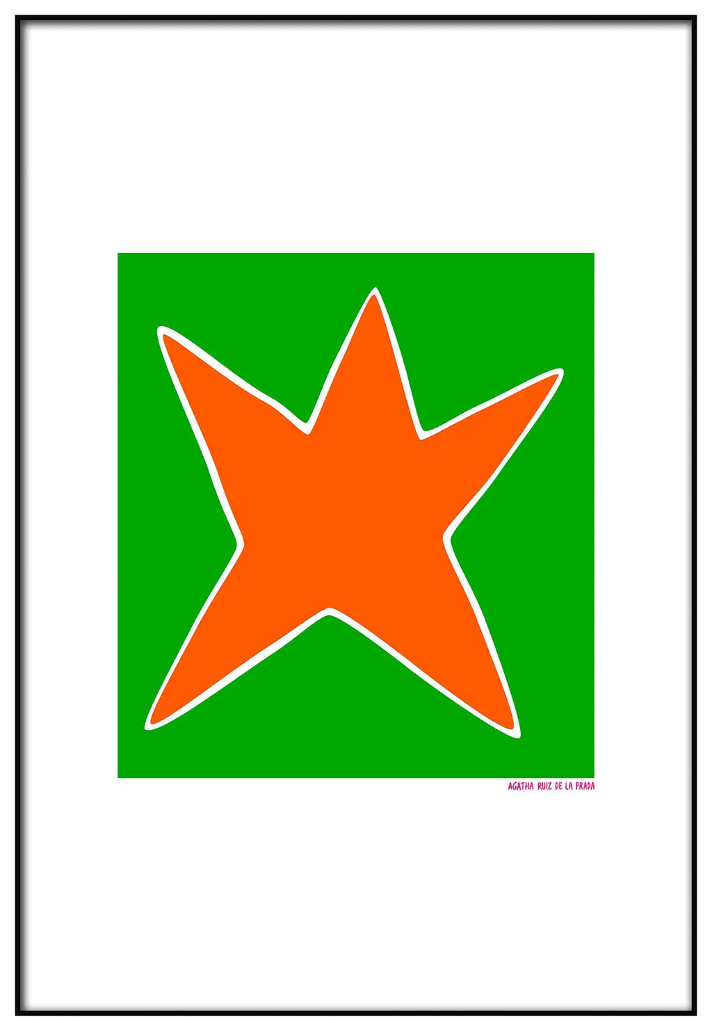 Cuadro Agatha Ruiz de la Prada Estrella Verde freeshipping - Home and Living