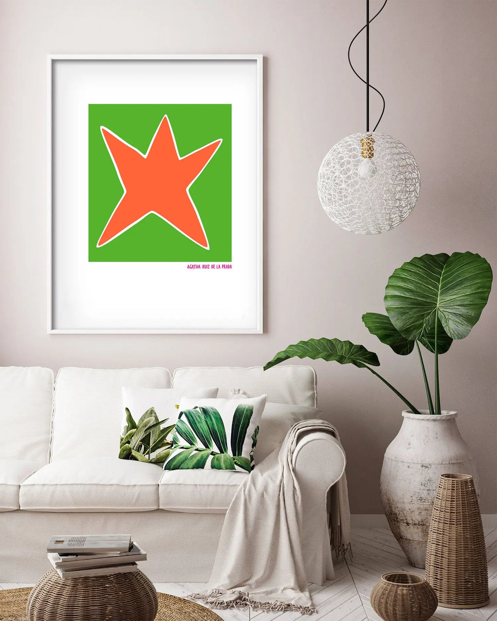 Cuadro Agatha Ruiz de la Prada Estrella Verde freeshipping - Home and Living