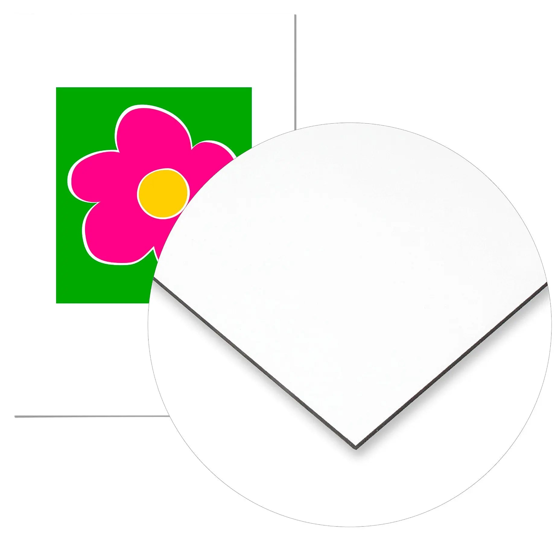 Cuadro Agatha Ruiz de la Prada Flor Fondo Verde Home & Living Metal70x100cm