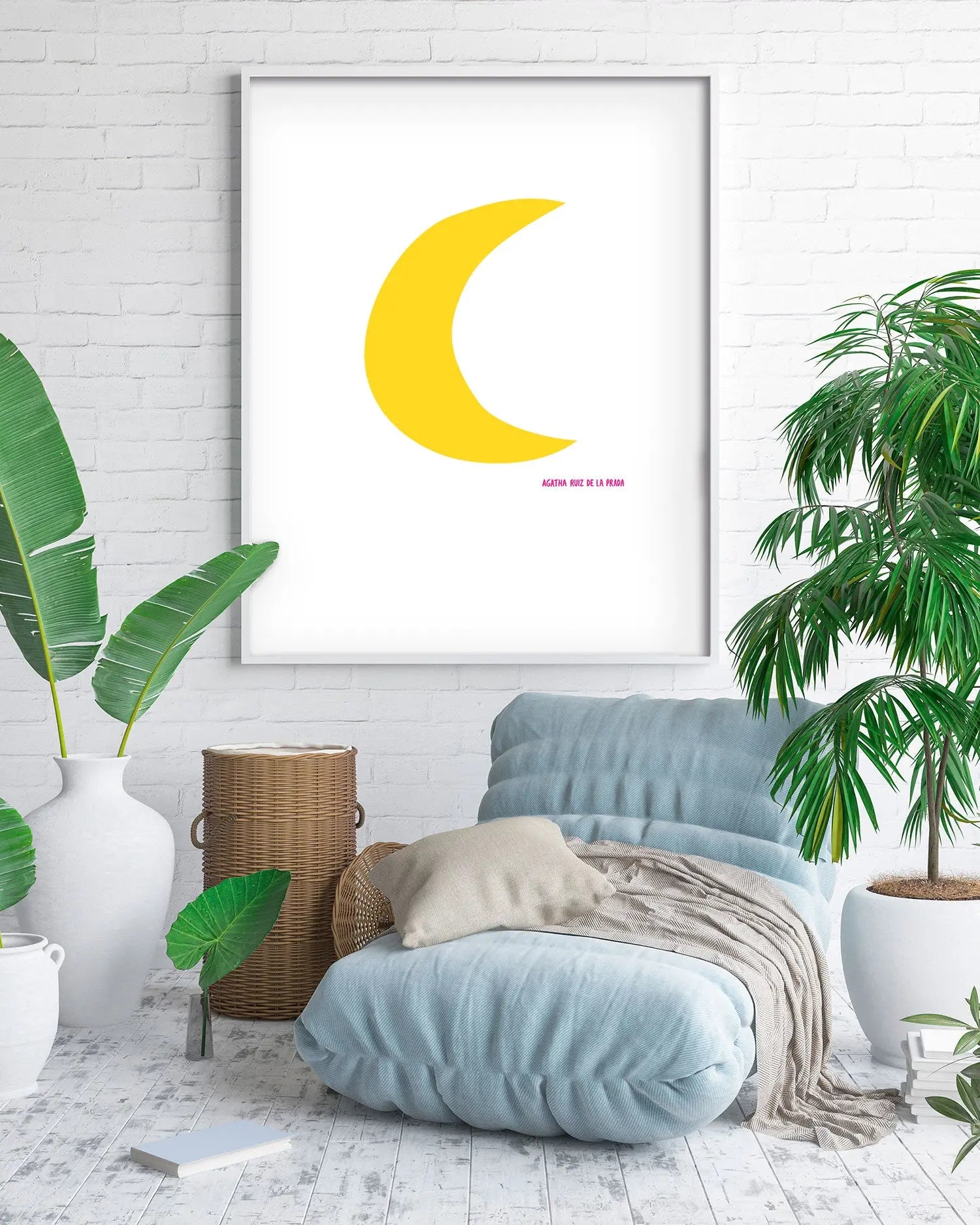 Cuadro Agatha Ruiz de la Prada Luna freeshipping - Home and Living
