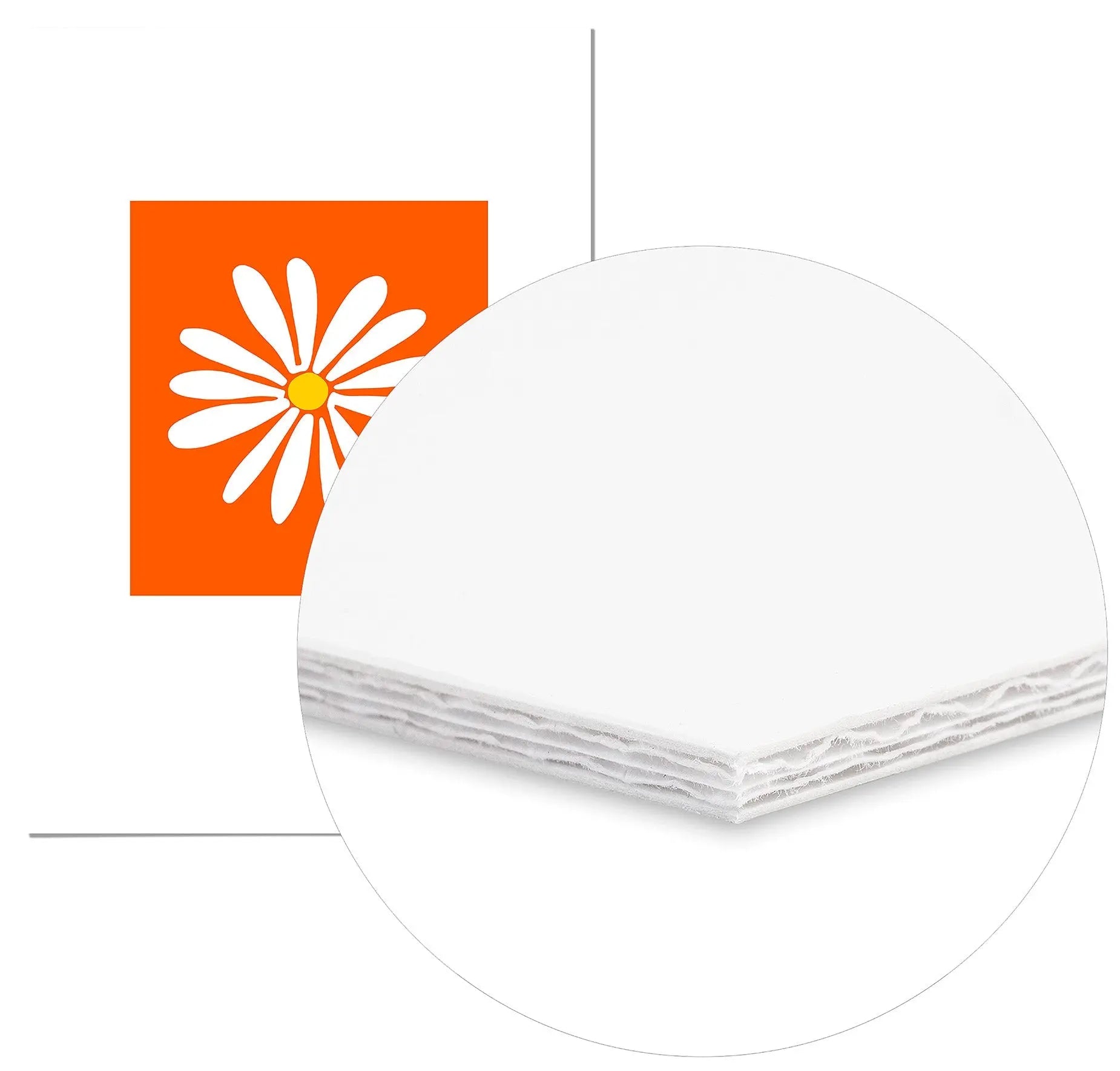 Cuadro Agatha Ruiz de la Prada Margarita Fondo Naranja Home & Living CuadroEnmarcado70x100cm