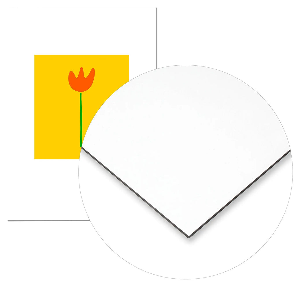 Cuadro Agatha Ruiz de la Prada Tulipán Fondo Amarillo Home & Living Metal70x100cm