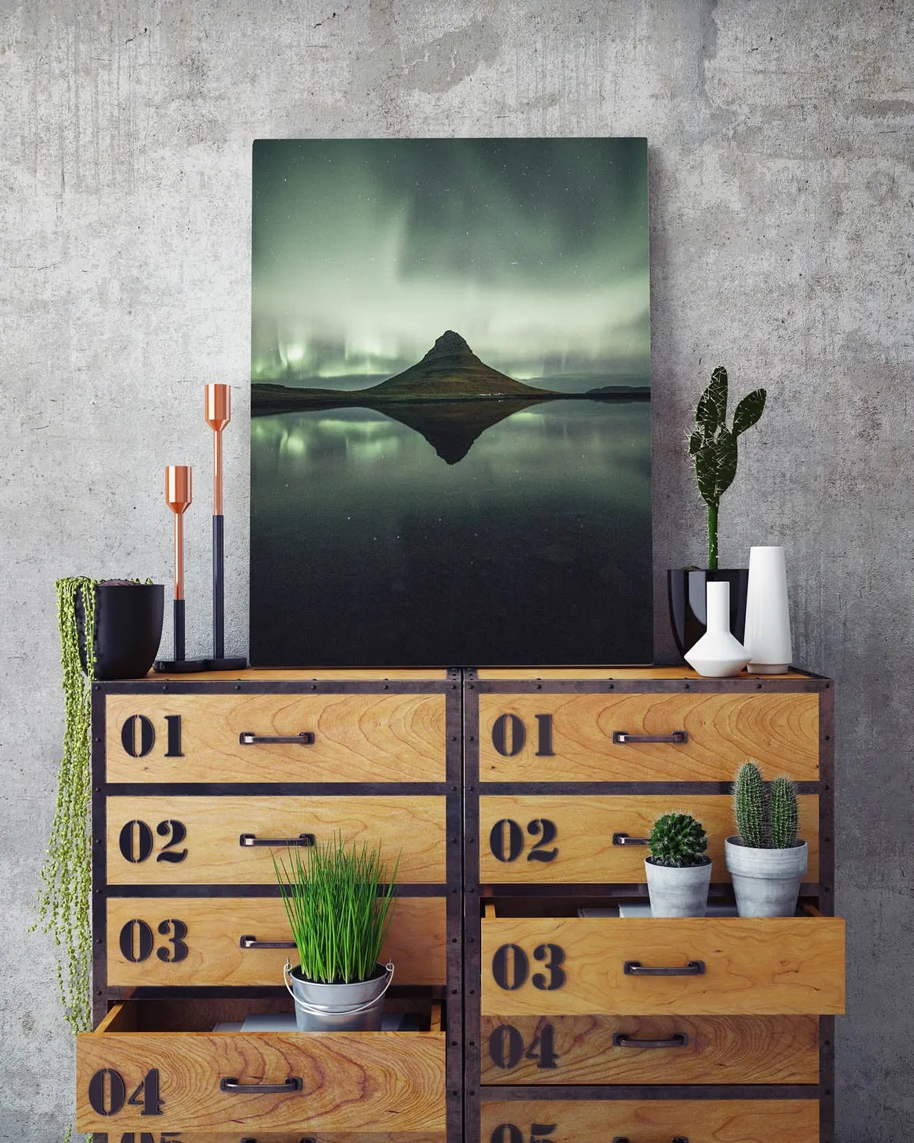 Cuadro Aurora Boreal Islandia freeshipping - Home and Living